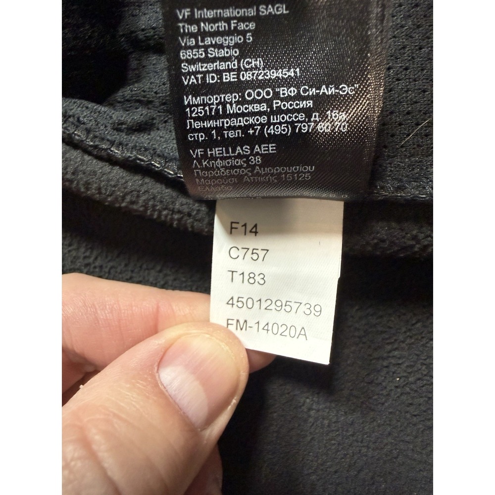North Face Softshell Mens Jacket Apex Bionic Dark Grey Blue - Medium - Picture 8 of 9
